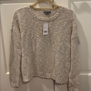 Vince cream tan knitted pull over sweater